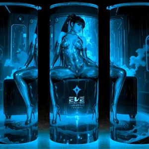 Glow in the Dark Eve - Stellar Blade -  Fighting Gaming Fan  Cup Mug Tumbler 20oz  Drinkware Stainless Steel Insulated, Perfect for Stellar Blade Fans, Great for Hot or Cold Drinks!  Portable Reusable