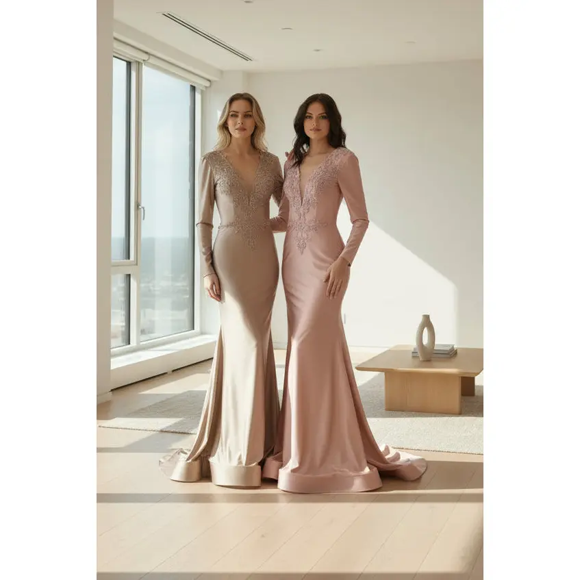 Wholesale Mother of the Bride Dresses in Cappuccino