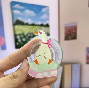 Silly Goose Magnetic Kindle Grip, Cute Goose Acrylic Resin E-Reader Holder, Tablet & Phone Stand, Funny Gift