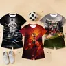 【Black Friday】Kids' Cristiano Ronaldo-Themed 6-Piece Soccer Outfit Set, Short-Sleeve Graphic T-Shirt and Matching Shorts for Training and Outdoor Wear, Birthday or Holiday Gift