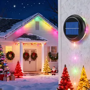 Solar Buried Lamp Embedded Installation With Detachable 10-meter-long Colored Light Strip, Durable,Wall mountable, Suitable for Courtyard, Lawn, Driveway Path Lighting, IP44 Waterproof