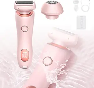 2 in 1 Electric Shaver Razors for Women,  Mermaid Shaver,Waterproof Wet Dry Portable Body Hair Trimmer,smooth,daily,stainless steel, Gentle Sensitive