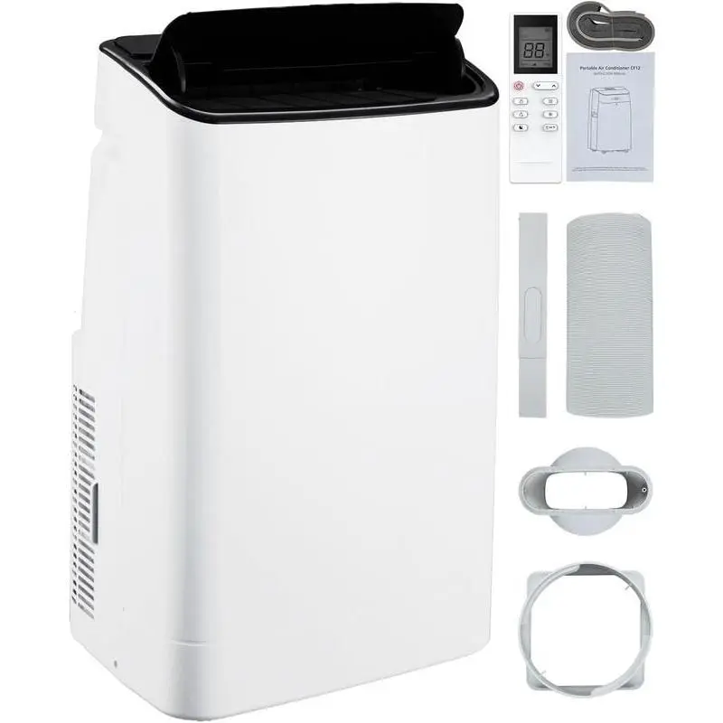 Gaomon 14000 BTU Portable Window AC Unit, 3-in-1 Cooling A/C with Dehumidifier, Fan, Autoswing, 52 dB Quiet Operation, 24H Timer, Hassle-Free Setup, Free Drainage, Window Kit Included, for 500-700 Sq.Ft Rooms, Garages, White