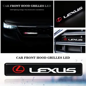 Car Engine Grille LED Emblem Light Waterproof Sunproof High-End Logo Decoration Accessory for Lexus Car Grill Led Car Lights