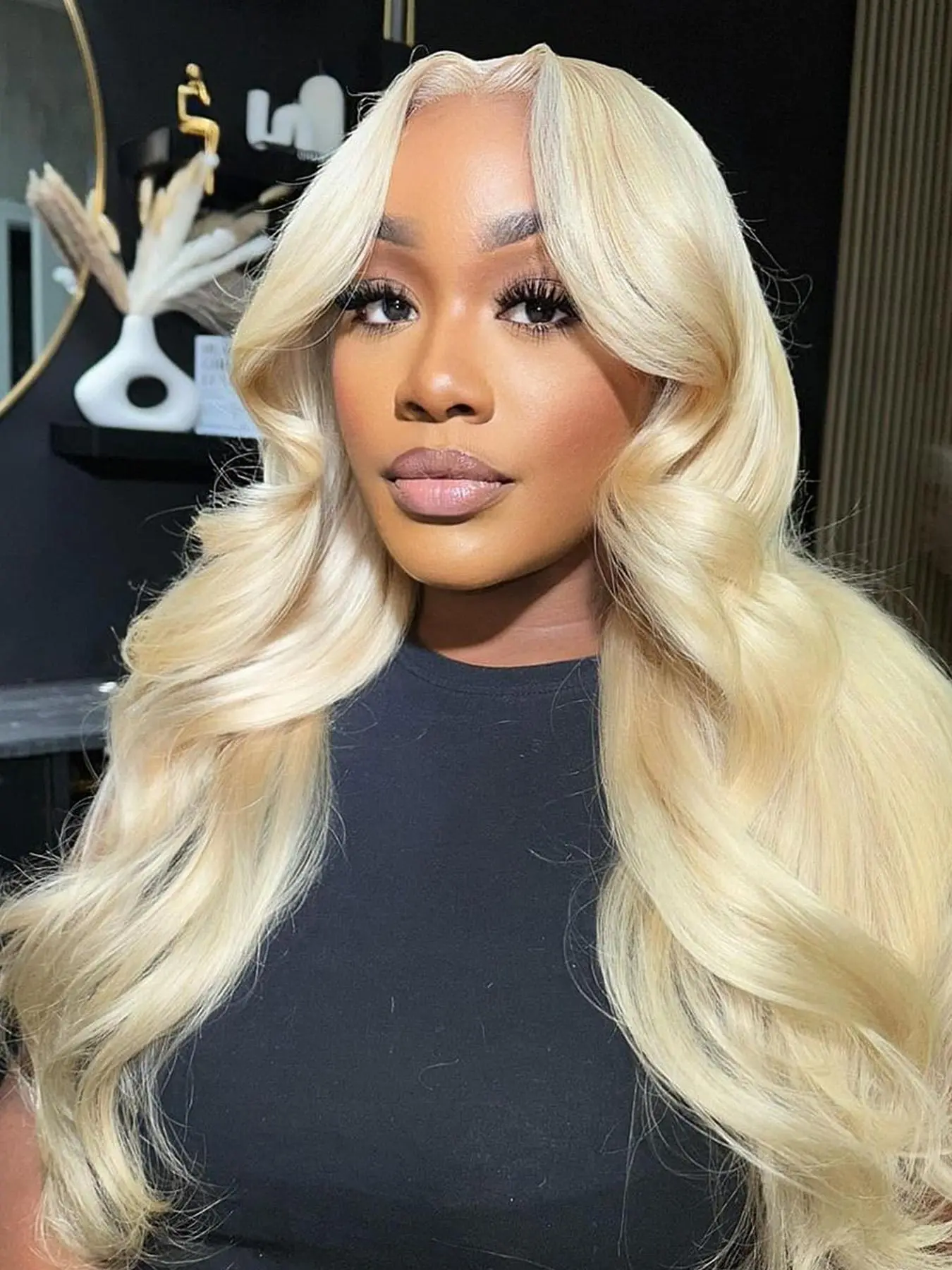 Blonde Ombre Beauty Lacefront Full Wig 22-26!! Amazon.com : Licoville Ombre Blonde Lace Front Wig Human  main image 2