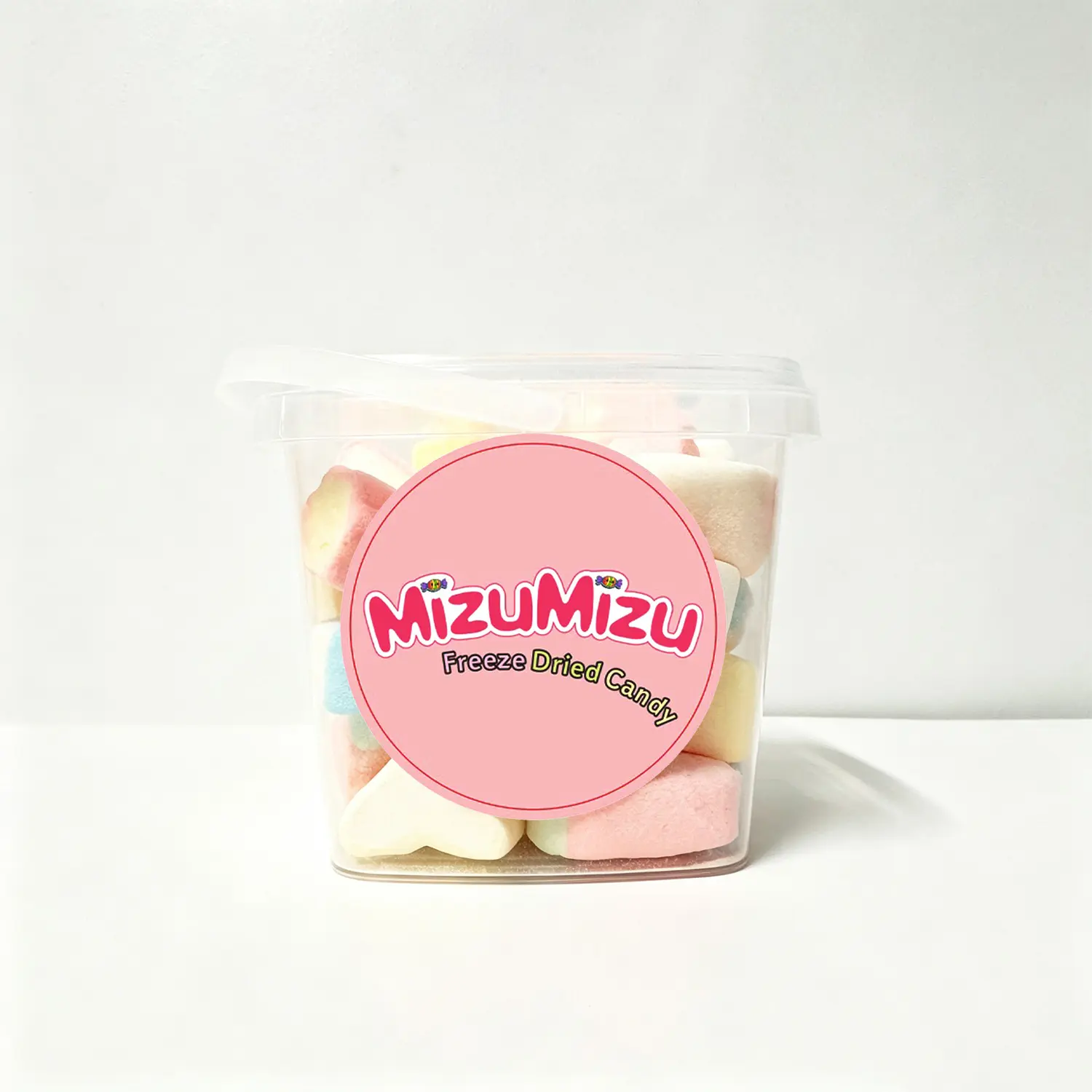 MIZUMIZU Freeze-Dried Rainbow Marshmallow Bites | Crunchy Fruit Flavor Confectionery Snacks
