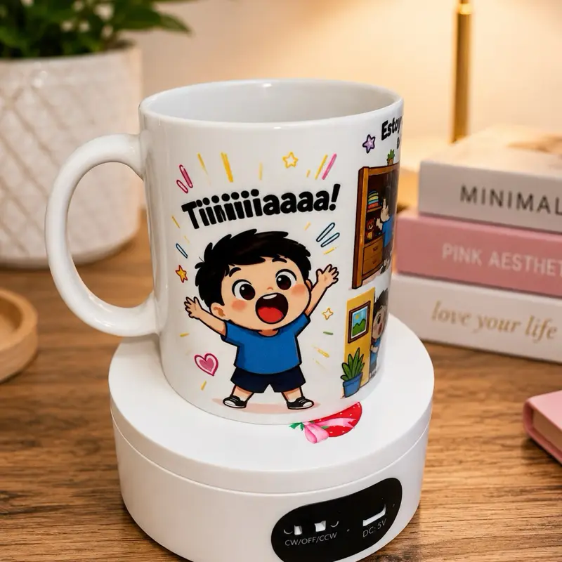 Taza Personalizada de 12 oz “Estoy Buscando a Mi Tía” – Regalo para Tía