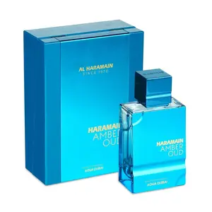 AL HARAMAIN Amber Oud - Aqua Dubai - Cologne for Men and Women - Bergamot, Amber, Musk Fragrances - Long Lasting Perfume for Men and Women - 2.0 oz