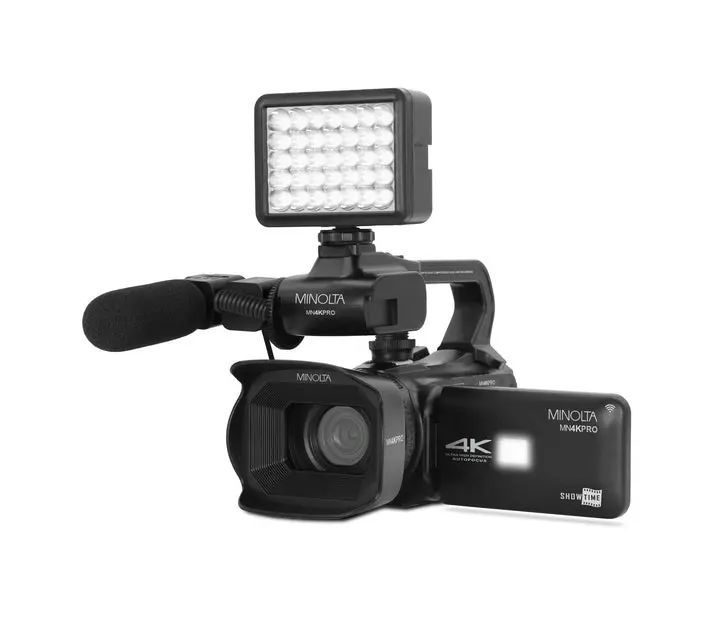 Minolta MN4KPRO Autofocus Pro Camcorder Kit w/WiFi Minolta MN4KPRO Autofocus Pro Camcorder Kit w/WiFi