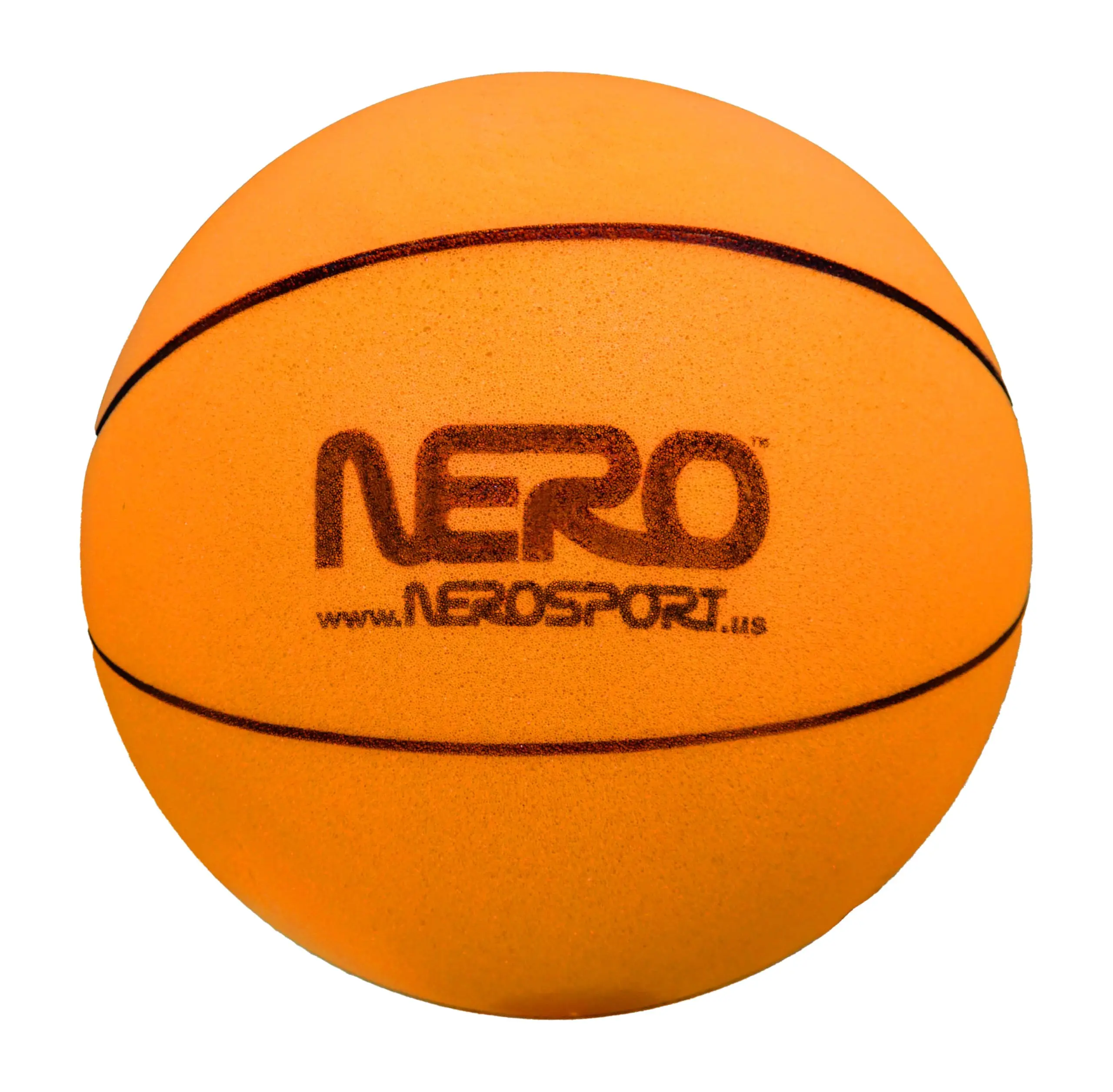 NERO SPORT Ninja Silent Basketball- Soft Foam Indoor Basketball Size 3 (7 inches) | Soundless Basketball for Quiet Dribbling and Indoor Training