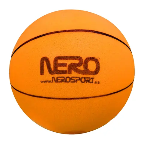 NERO SPORT Ninja Silent Basketball- Soft Foam Indoor Basketball Size 3 (7 inches) | Soundless Basketball for Quiet Dribbling and Indoor Training