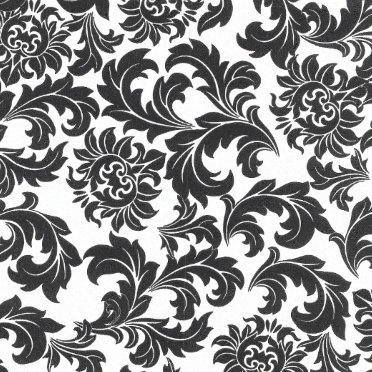 Classic Black Printed Paper Napkins | 6.5 in. x 6.5 in. | 20 Count