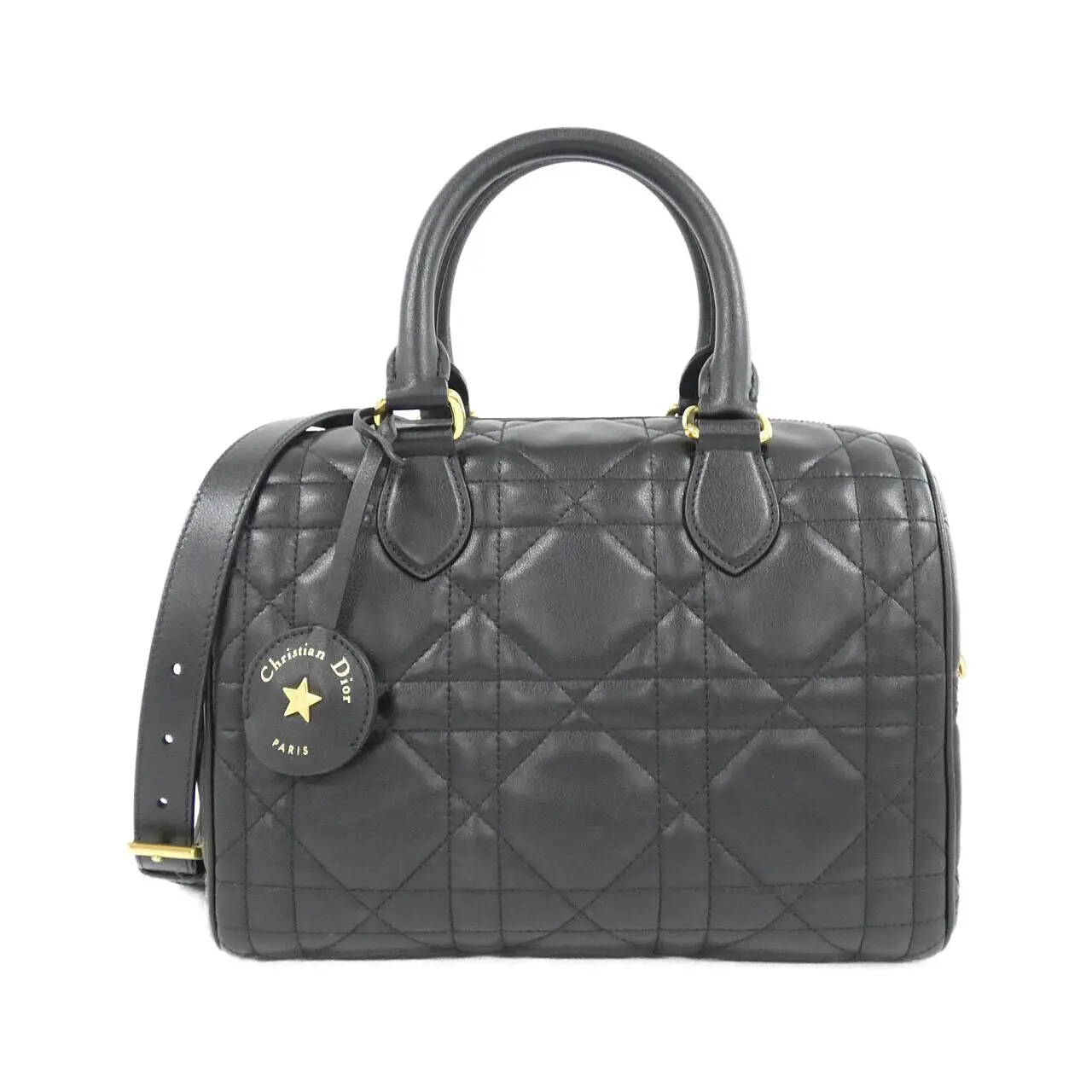 Pre-owned Dior Calfskin Tote Bags Christian GROOVE 25 Calf Boston Bag