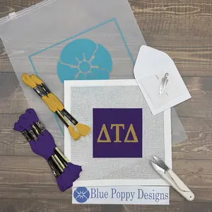 Delta Tau Delta 4x4 Needlepoint Kit