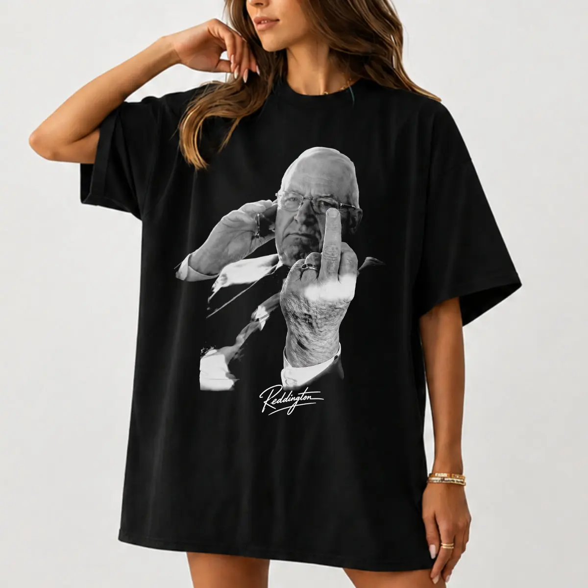Kevin Reddington Middle Finger Shirt, Vintage Lawyer Man Tee
