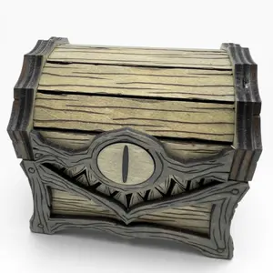 Small One Eyed Mimic Box | Fandom-Inspired Wood Storage Chest