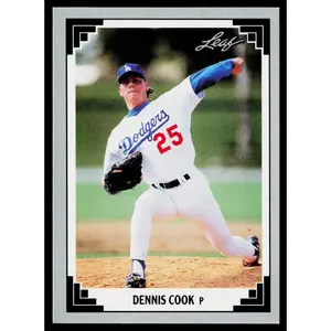 Dennis Cook 1991 Leaf #257 Los Angeles Dodgers
