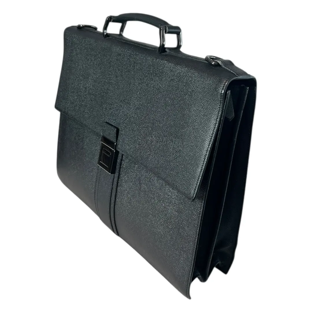 Pre-owned BURBERRY Leather Professional & Technology Bags Black Business Briefcase/Laptop Bag