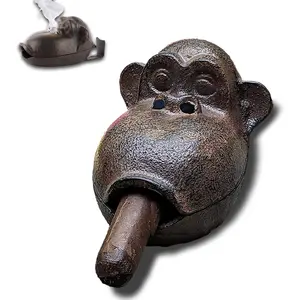 Cigar Ashtrays, Monkey Ashtrays for Smokers,Ashtrays for Patio Indoor Home Decor Garden Cast Iron,Cigar accessories for Men,Cigar Gifts for Men Unique