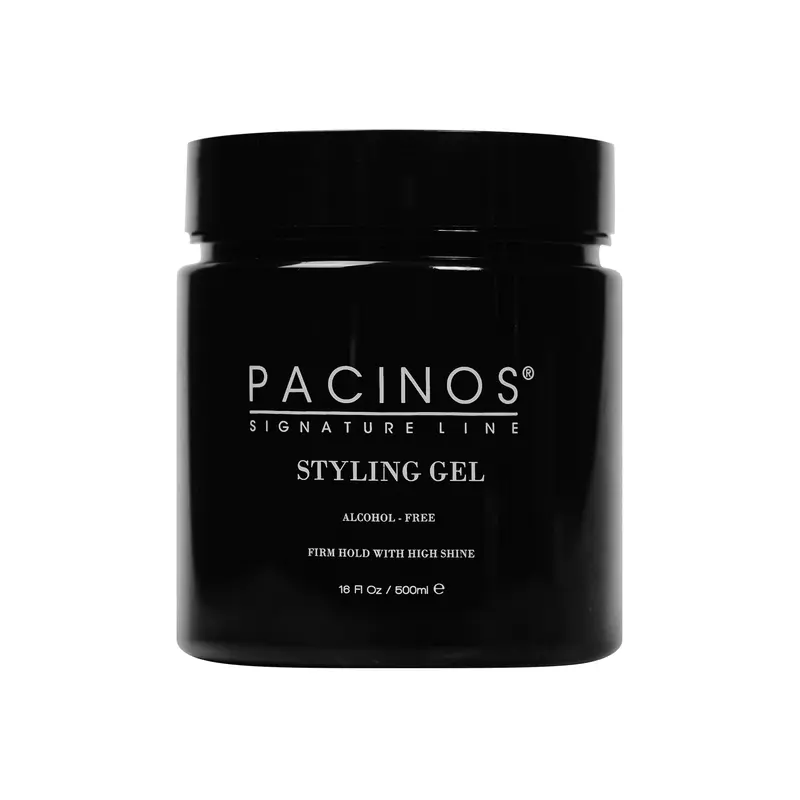 Pacinos Signature Line Aloe Vera & Panthenol Strong-Hold Haircare Styling Gel - Alcohol-Free, Glycerin-Infused, Icy Mint Artic Cooling Musk, Curly Hair Product for Textured/Wavy/Dry Hair, 500ml, Men & Women