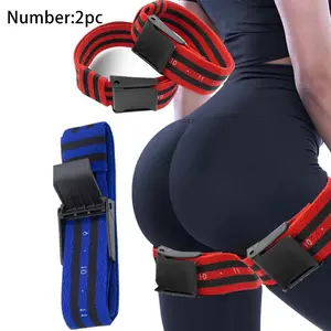 2pc Bfr Blood Flow Restriction Bands, Arm & Leg Weight Training, Easy Clip Design, Muscle Growth Aid, Practical Fitness Gear, Workout Equipment