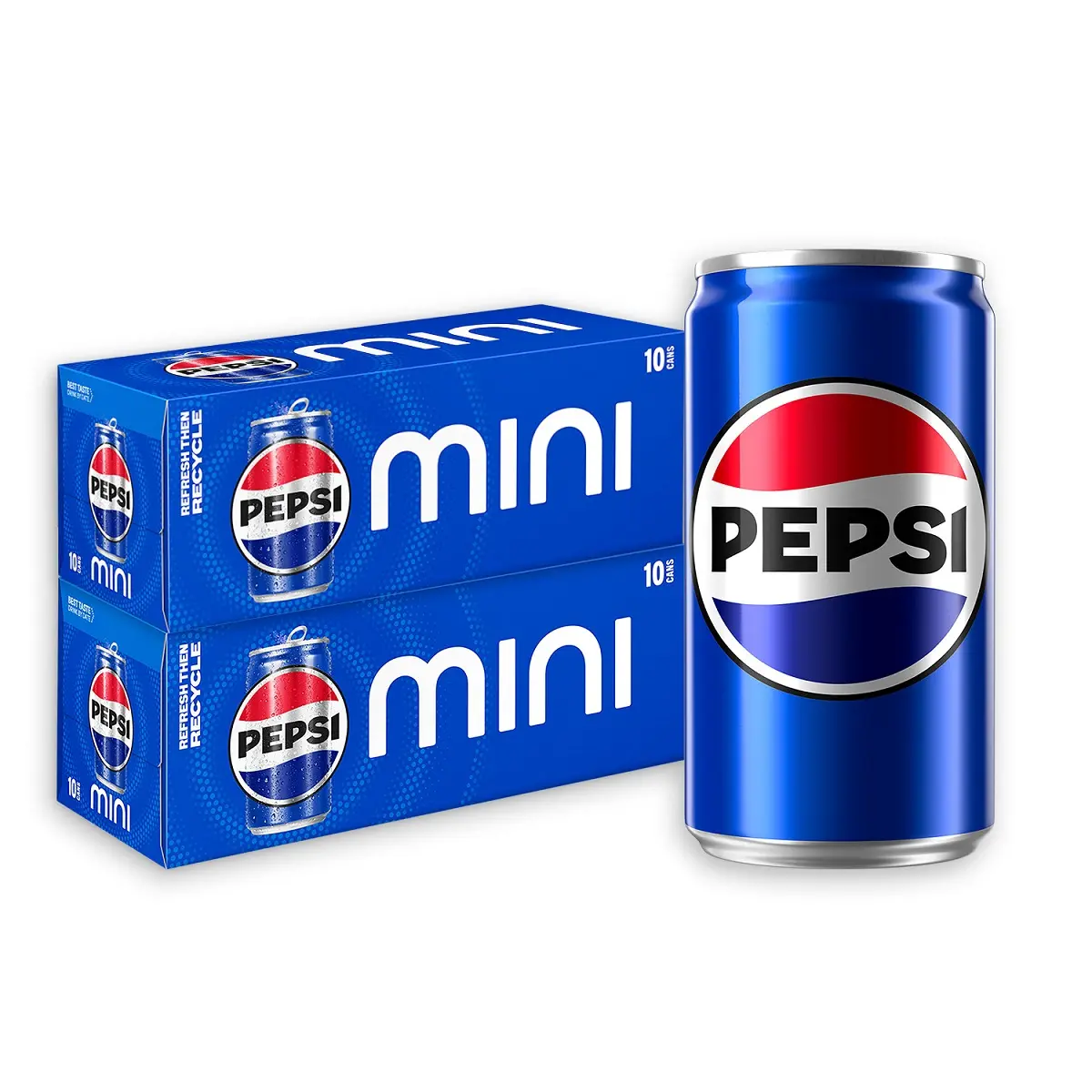 Pepsi Soda, 7.5 Ounce, 10 Pack Mini Cans - 2 Pack Pepsi Soda, 7.5 Ounce, 10 Pack Mini Cans - 2 Pack