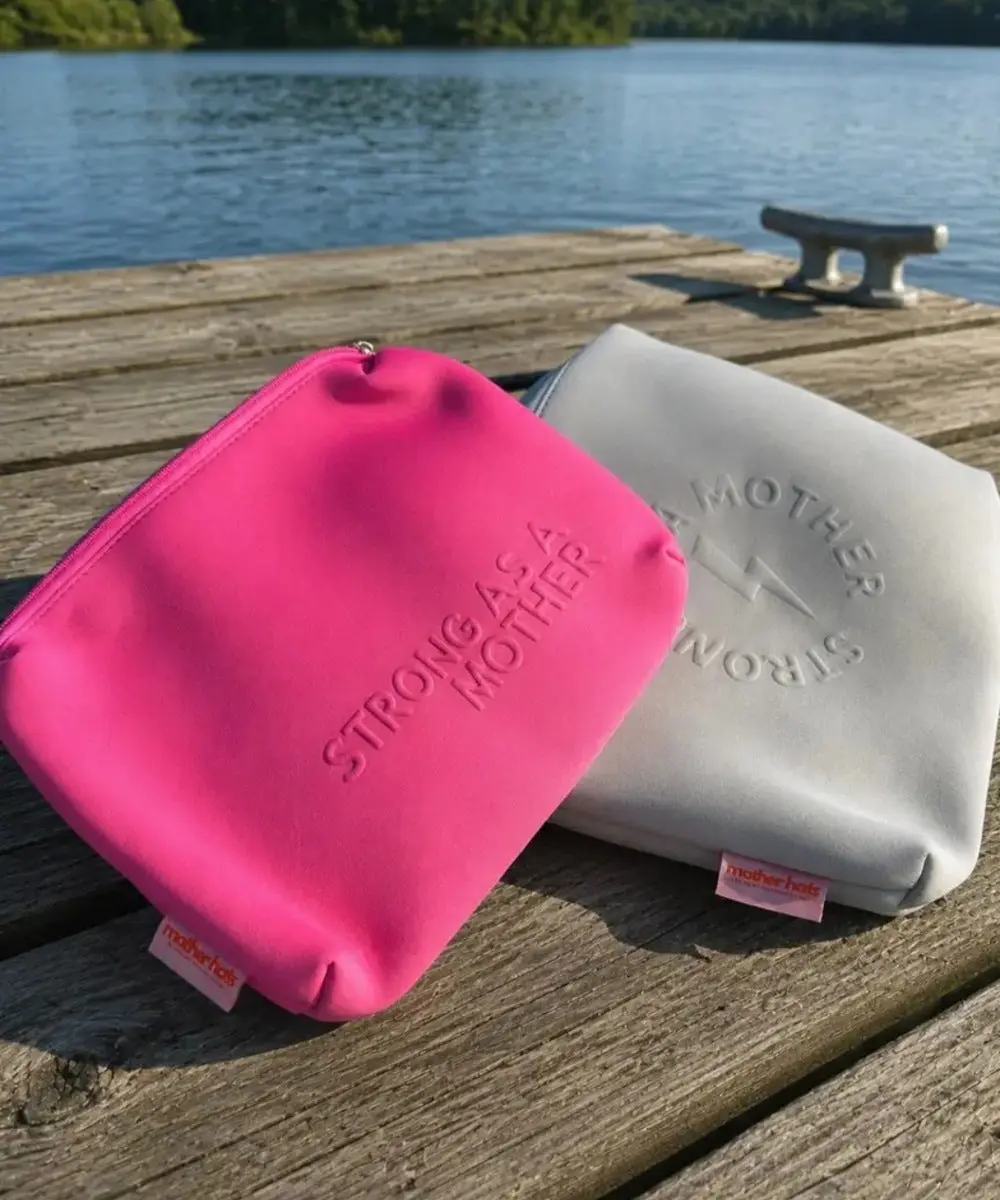The Strong As A Mother® Neoprene Pouch (Gray)