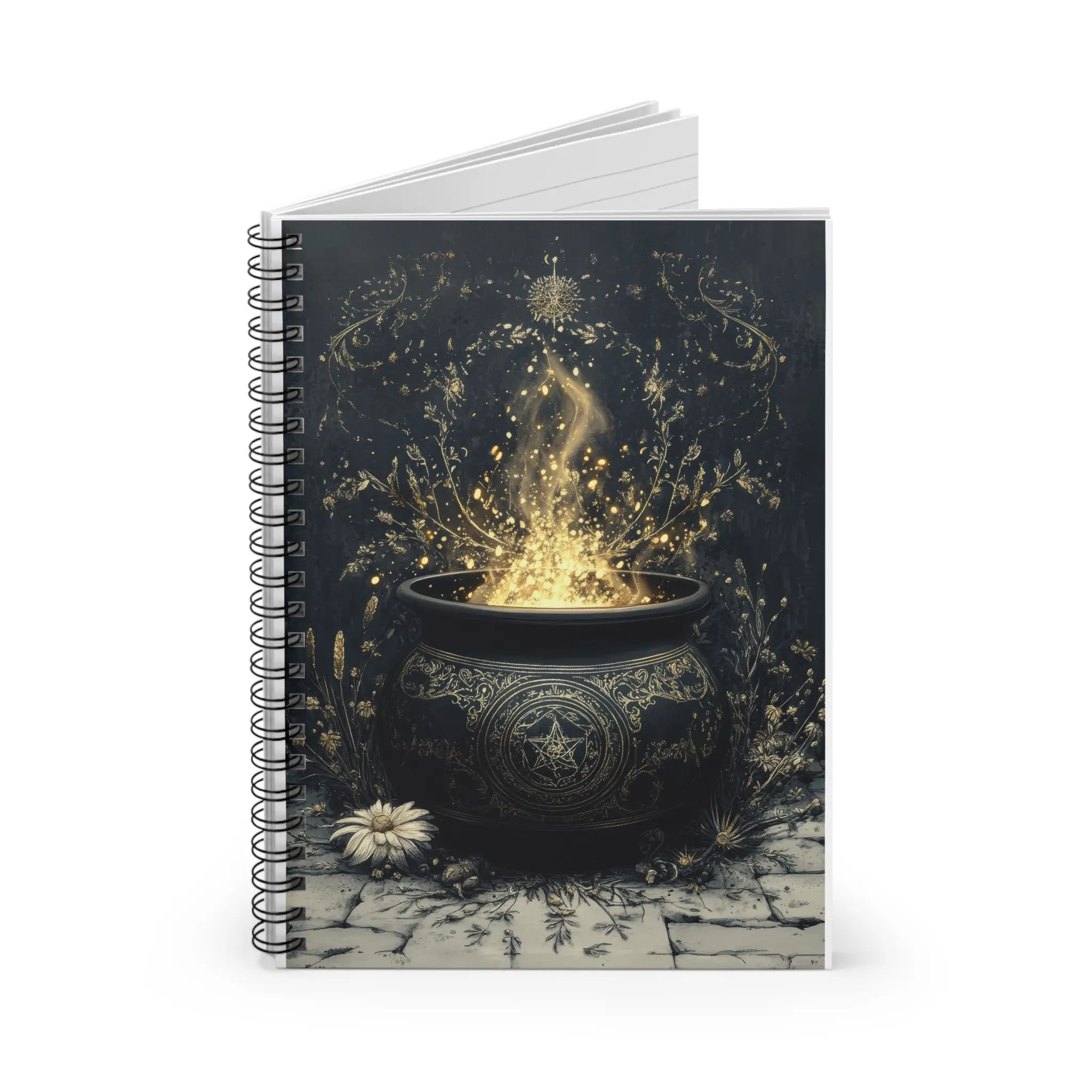 Mystical Spiral Notebook - Ruled Line | Magical Spellbook Journal, Gift for Witch, Potion Recipe Notebook, Writing Journal, Fantasy Planner