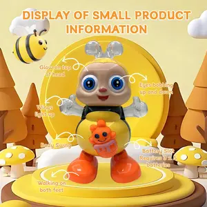 Electric Dancing Bee Toy for Kids, Interactive Sensory Musical Light-Up Toy, Excludes 3 AA batteries, Fun Educational Gift for Children