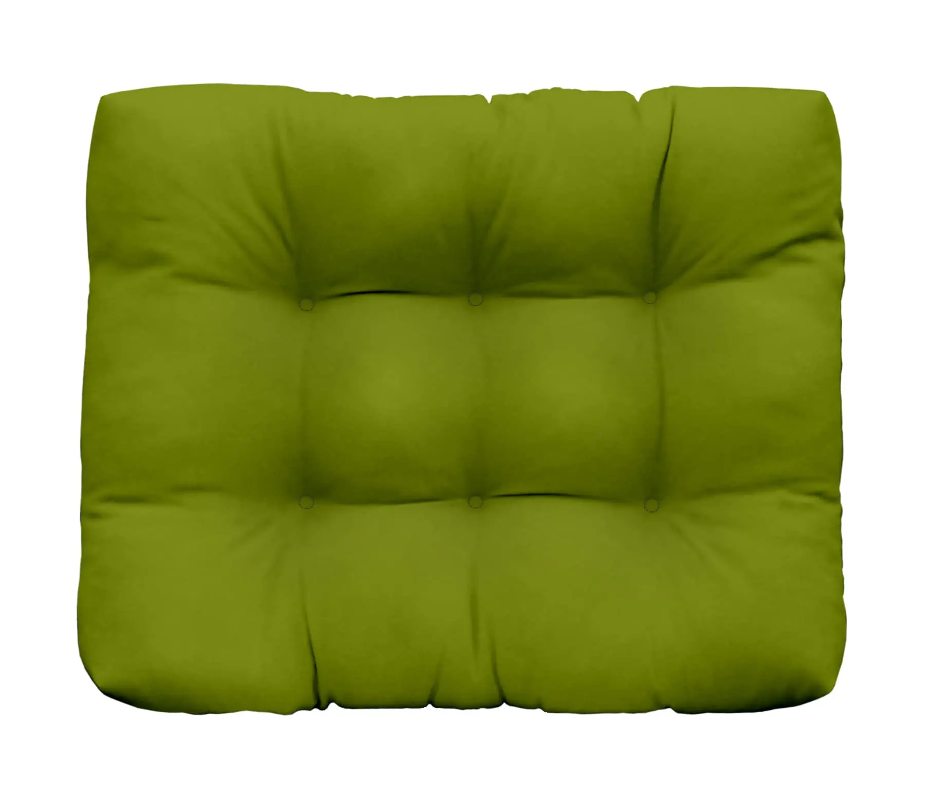RSH Decor Tufted Ottoman Cushion for Outdoors | 22x20 | Sunbrella Fabric | Water-Resistant | Canvas Macaw Green Replacement