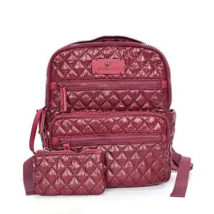 HEART LOVE University Notebook Backpack for Women, Quilted Casual Day Travel Carry with Spacious Compartments and Accessories
