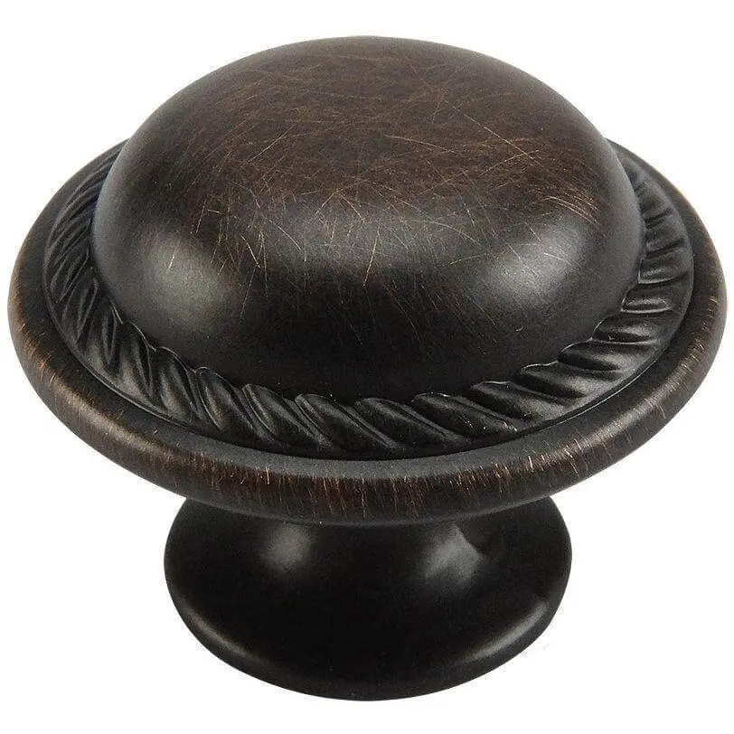 Cosmas 4688ORB Oil Rubbed Bronze Rope Cabinet Knob