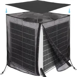 Air Conditioner Covers for Outside, Full Mesh With Detachable  Top, Breathable &  Seasons, 28 x 28 x 32 Inch Central AC Unit Protector Against Leaves, Weeds, Cottonwood and Debris