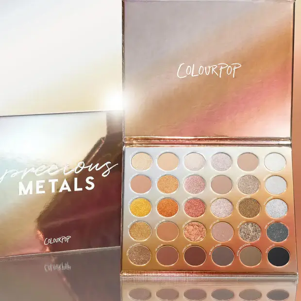 ColourPop® Precious Metals - Sparkly Neutral Palette Long-lasting Matte