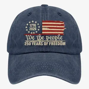 US 250th Anniversary Embroidered Baseball Hat, 1776–2026 250 Years of Freedom Cap, Vintage Patriotic Dad Hat, American Heritage Gift