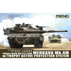 Meng 72-006 1/72 Scale Israeli Main Battle Tank Merkava Mk.4m Model Kit, Collectible, Trophy Active Protection System Included, Military Vehicle Replica