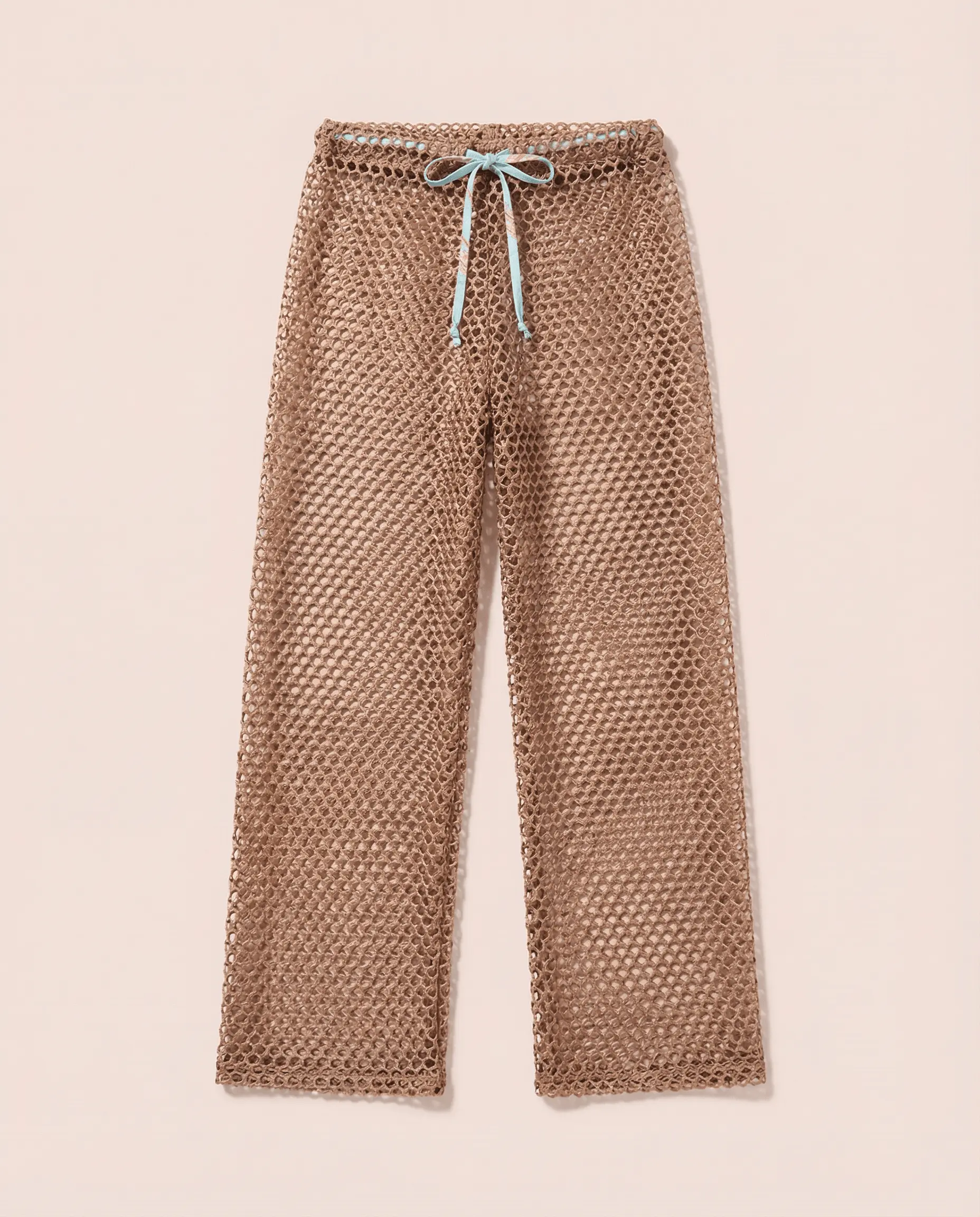 Sand Sparkle Mint Crochet Pants