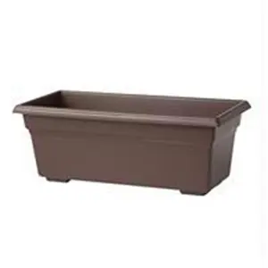 Novelty Mfg Co P-Countryside Flowerbox Planter- Brown 18x8x6.5 Inch