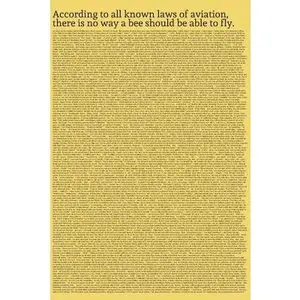 USED-According to all known laws of aviation, there is no way a bee should be able to fly: The Entire Bee Movie Script On Outside Cover Notebook by Nation, Notebook (Paperback)