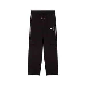 PUMA Mens Sport Pack Relaxed Drawstring Cargo Pants Casual - Black