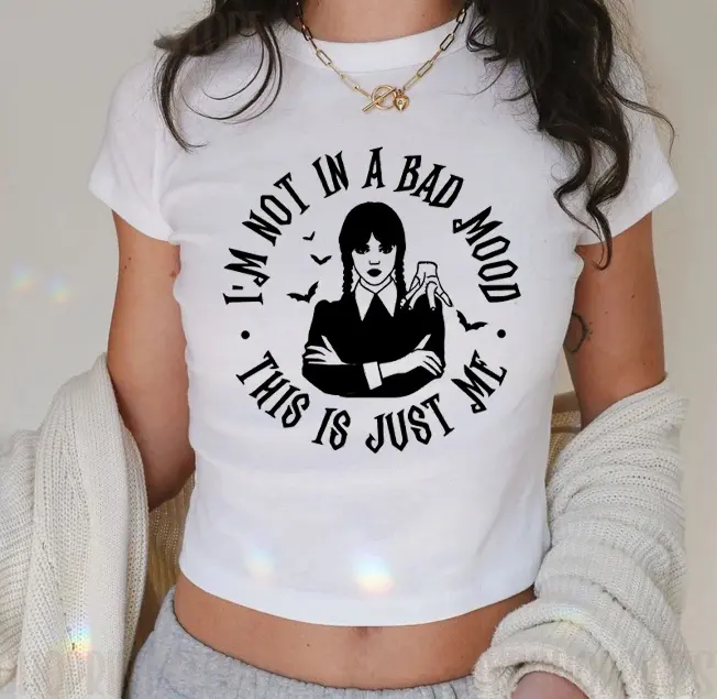 Wednesday Addams , Addams family Halloween - WEDNESDAY Babytee for Women
