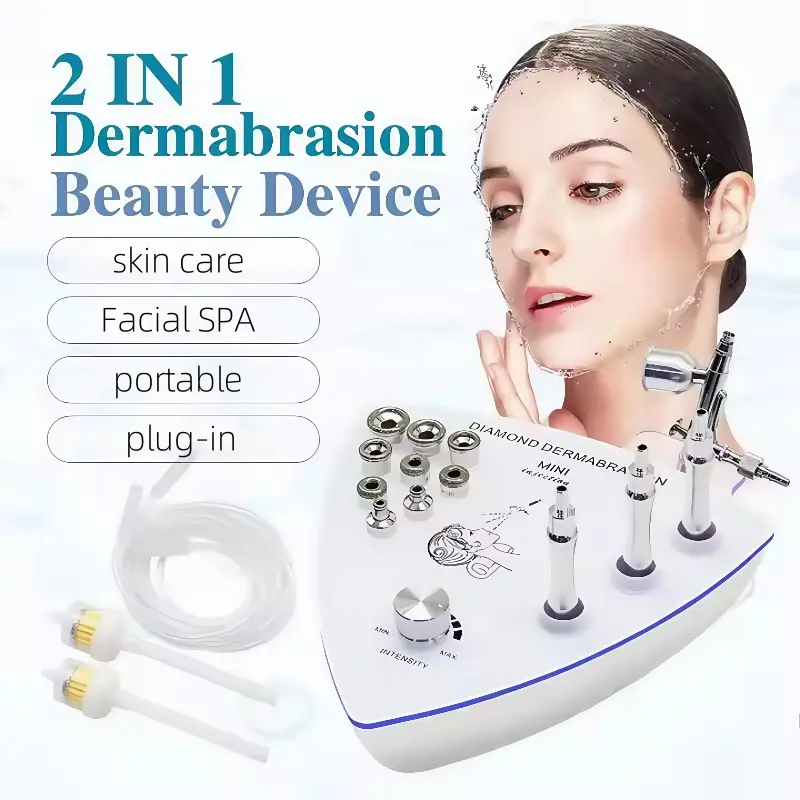 Professional Diamond Microdermabrasion Machine, 65-68 Cm Hg Suction, Facial Care Skin Exfoliator, Beauty Equipment for Salon Use
