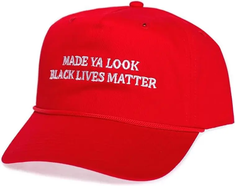 Black Lives Matter Hat - BLM Humor - Rude Red Embroidered Baseball Cap