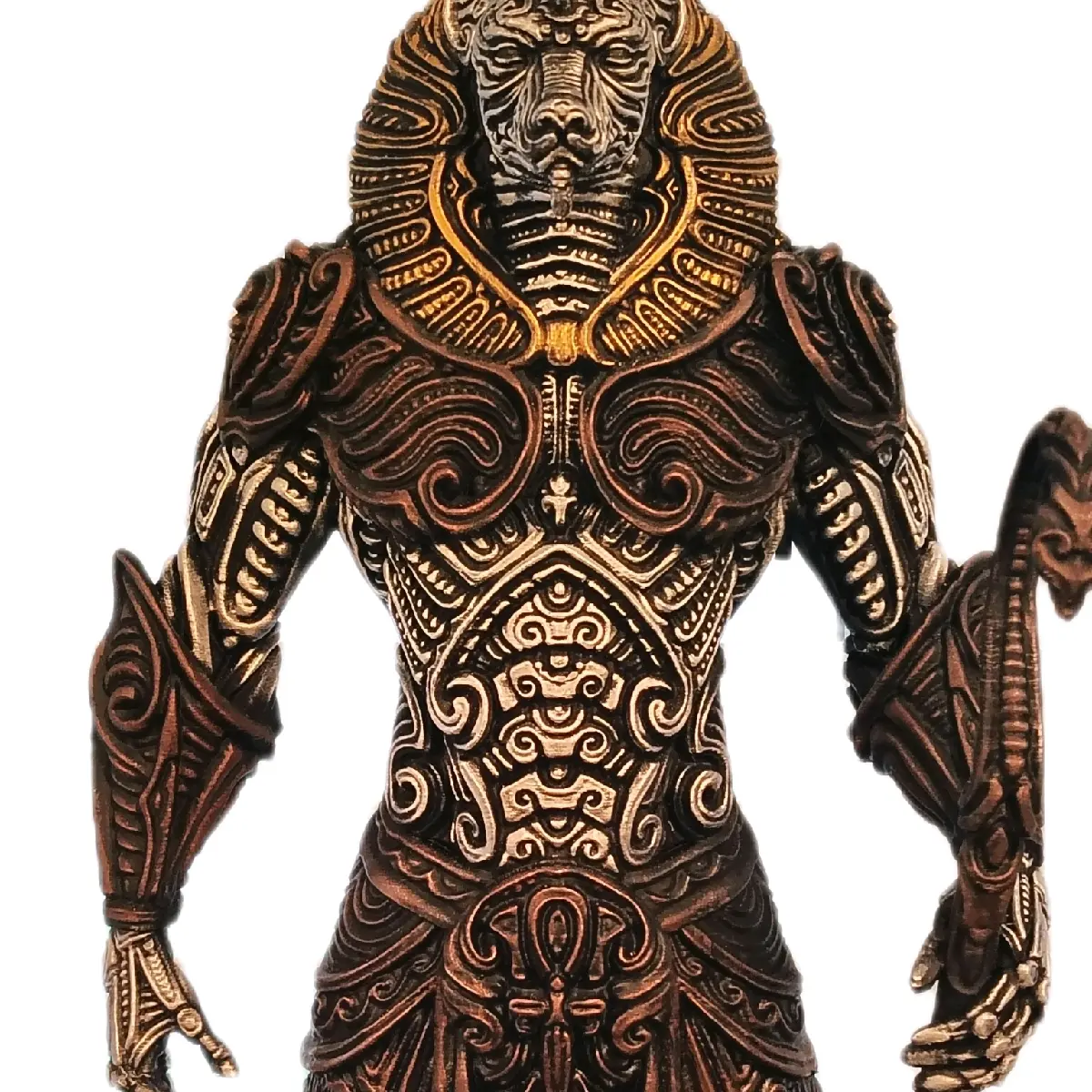 Egyptian Mythology Anubis Decor 3D Printed Model Hand-Painted totem poles 3 d