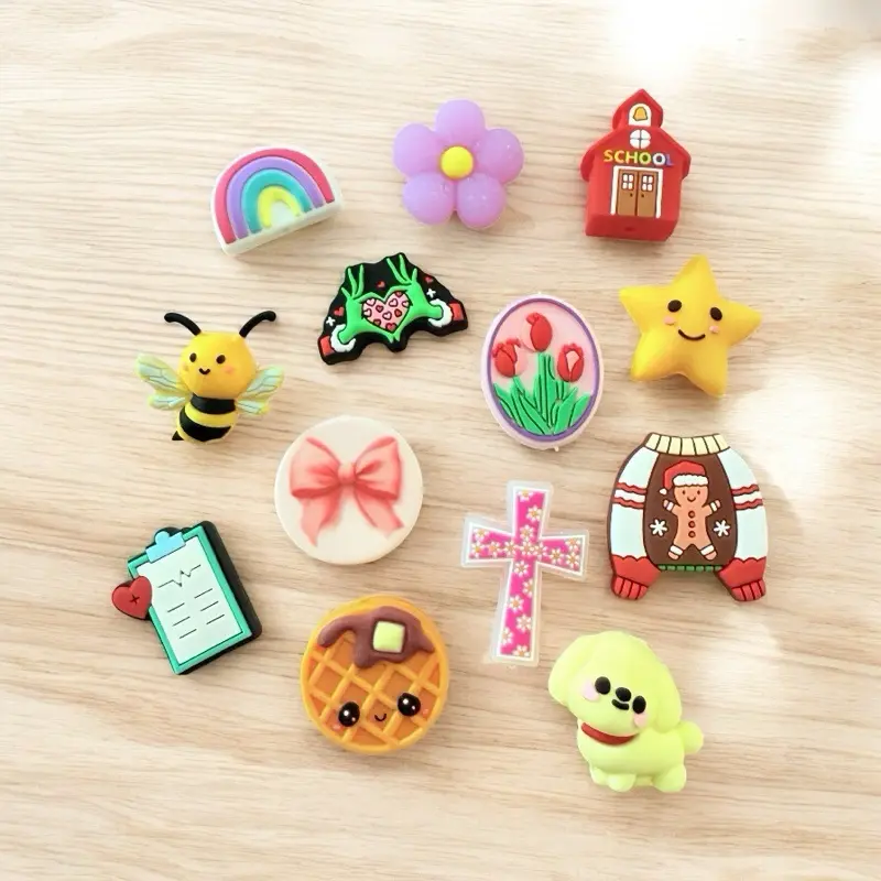 Silicone Focal Bead Assortment Pack for DIY Jewelry Making - Includes Sayings, Characters, 2D Designs, 3D Designs