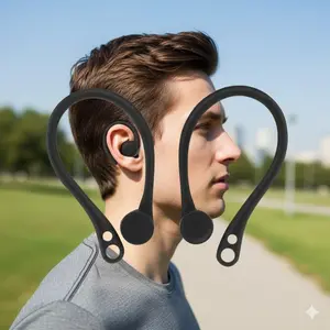 Anti-Loss Silicone Ear Hooks for AirPods 1 & 2, Mini Secure Ear Wings, Anti-Slip Fit Earphone Accessories to Prevent Dropping and Falling.