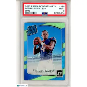 2017 Panini Donruss Optic Deshaun Watson Lime #195 PSA 9