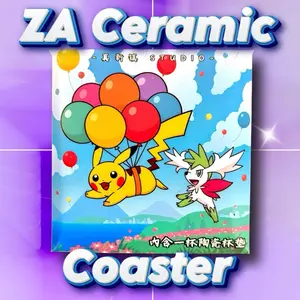 ZA Ceramic Drink Coaster - 1 Anime Coaster Per Pack