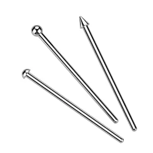 Fishtail Nose Stud Implant Grade Titanium Bend It Yourself - Sold Individually