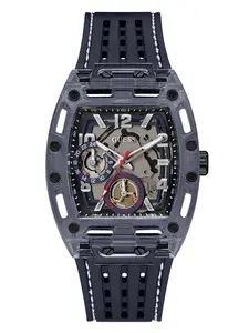 GUESS Male Navy Exposed Dial Multifunction Watch